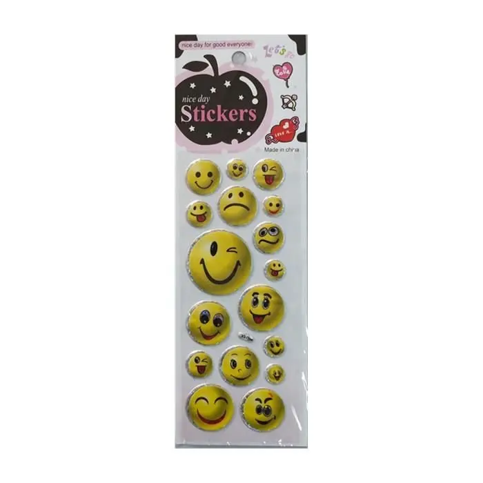 Smiley emoticon наклейка Бисер 17 PCs|Наклейки для телефонов| |
