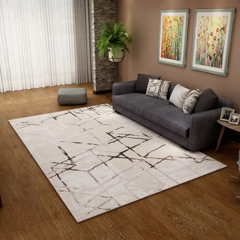 

Современный абстрактный художественный короткий плюшевый тканевый коврик, высококачественный Эластичный Нескользящий Коврик, уличный молитвенный коврик для дома