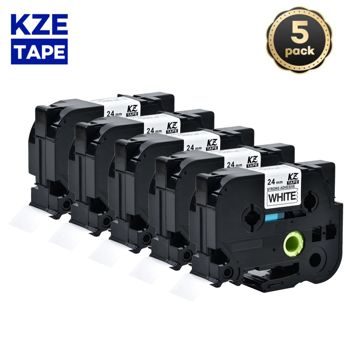 KZE 5 шт. 24 мм S251 черно-белая прочная клейкая ламинированная tze лента совместимая с