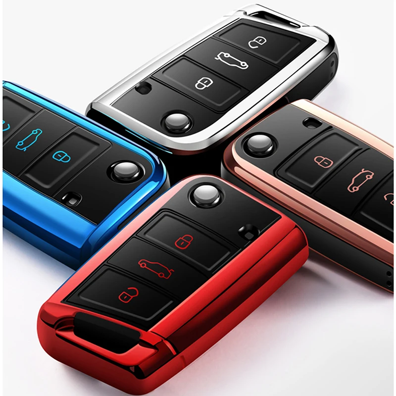 Высокое качество PC+ TPU чехол для ключей защитный чехол для телефона VW Passat Lavida Tiguan автомобильный держатель оболочки