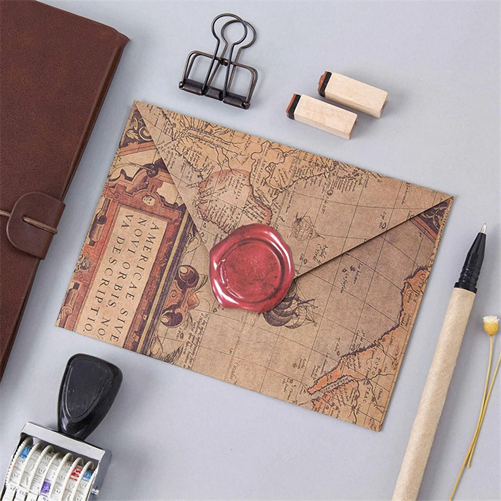 45 шт./кор. винтажная восковая печать штемпели бумажная наклейка ретро