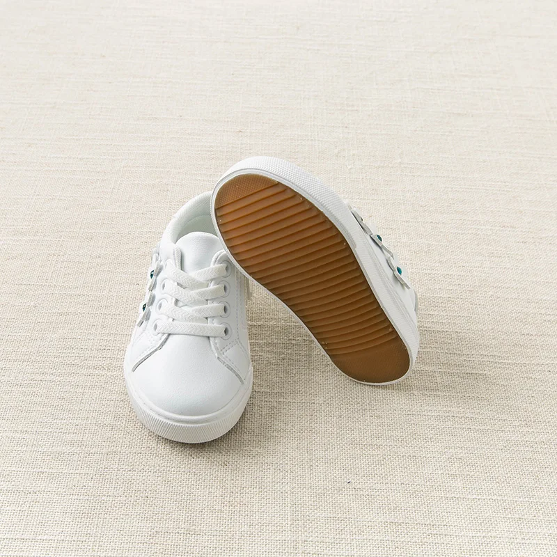 DB13747 Dave Bella spring baby girl casual white solid shoes kids floral brand | Детская одежда и обувь