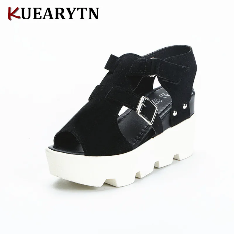 

2018 New Summer Sandals Shoes Women High Heel Casual Shoes footwear flip flops Open Toe Platform Gladiator Sandals Women Shoes