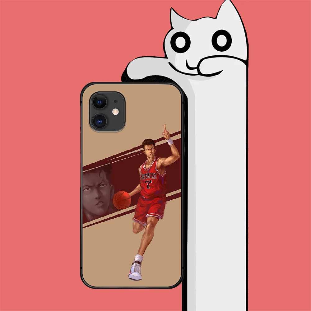 

Slam Dunk Basketball Anime Phone Case Cover For Iphone 6 6S 7 8 11 12 Se 2020 X Xs Xr Pro Max Plus Mini Black Bumper Trend