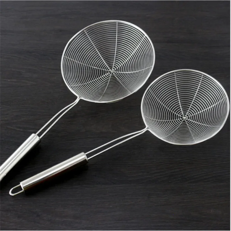 Кухонная посуда из нержавеющей стали 5 6 дюймов Dia Net Conlander Mesh ковш рыболовная леска