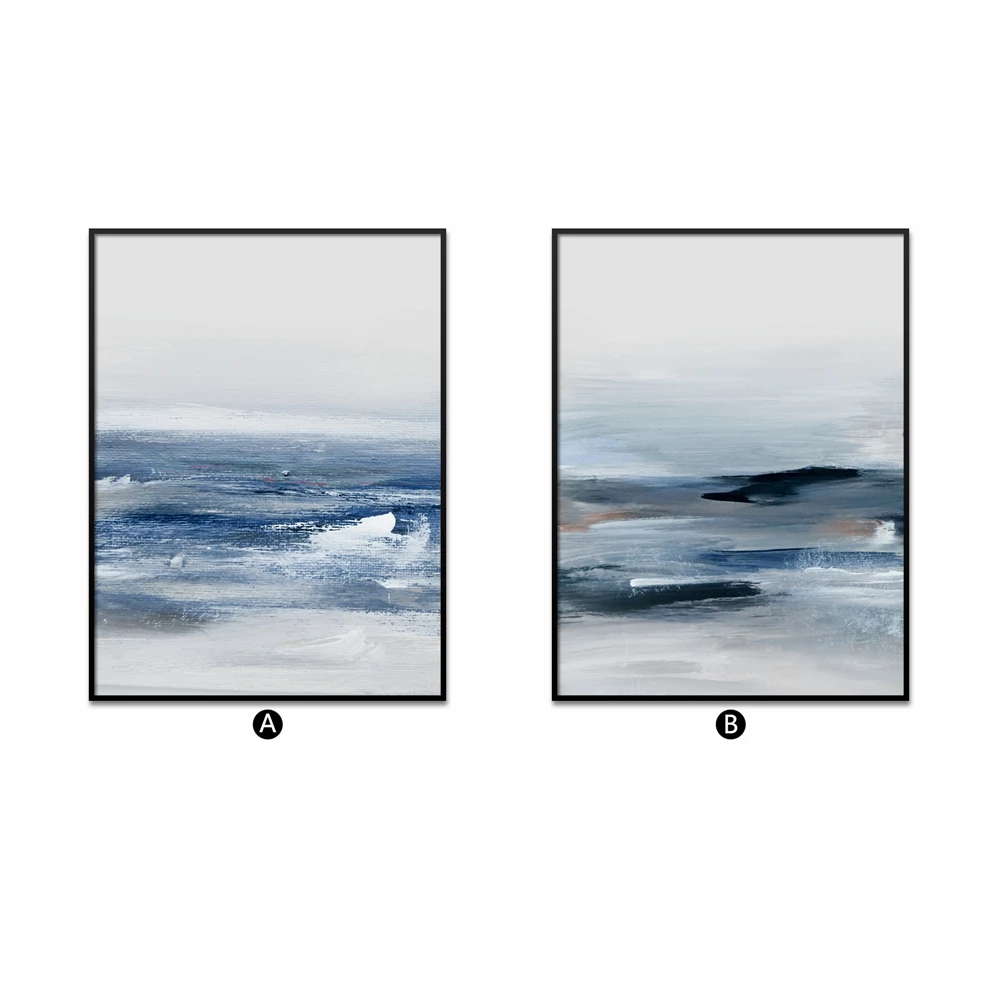 Настенная картина AsenArt Abstract Water Color Blue Sea