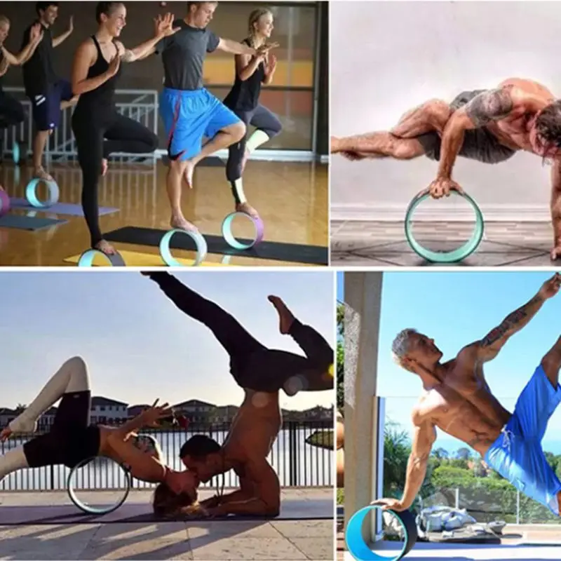 

Yoga Wheel for Back Pain Gym Fitness Workout Waist Bodybuilding Pilates Ring 875D