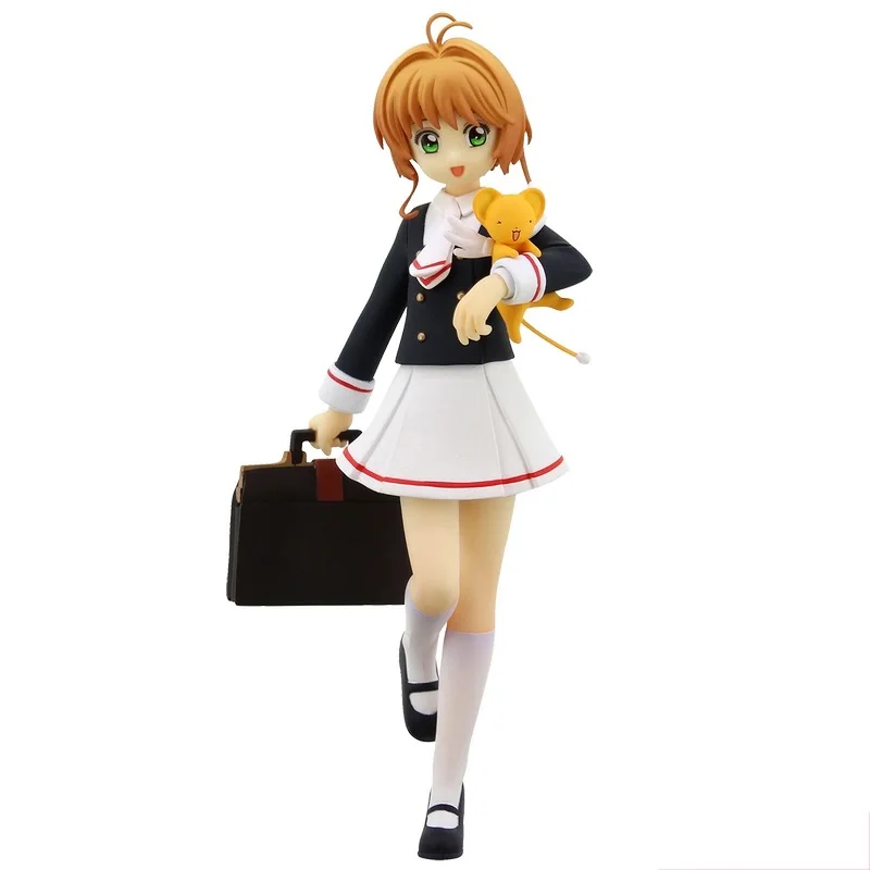 

17Cm Pre Sale Cardcaptor Sakura Anime Figure Kinomoto Sakura Middle School Uniform Original Hand-Made Collection Model Toys