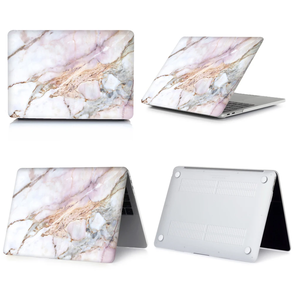 Мраморный чехол для ноутбука Apple MacBook Touch ID A1932, Air 13 A1466 Pro retina 11 12 13 15 Pro 13,3 15,4 Touch Bar+ чехол для клавиатуры