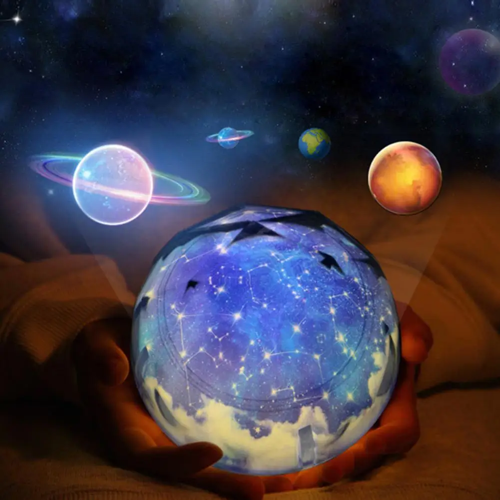 Светодиодный ночник светильник звездное небо Волшебная звезда луна планеты