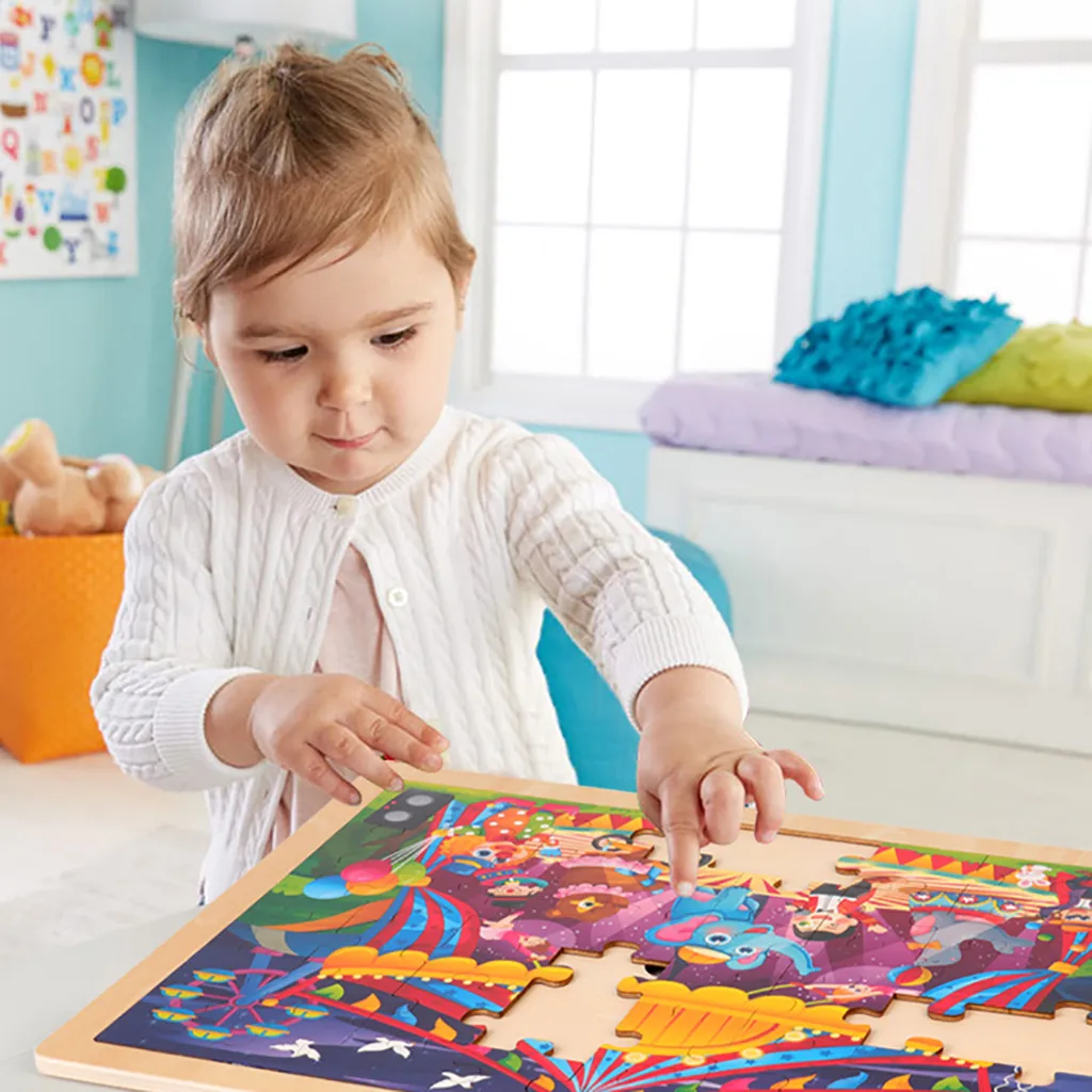 

Baby Toys Wooden 3d Puzzle Cartoon Animal Intelligence Kids Educational Brain Teaser Children Tangram Shapes Learning Jigsaw