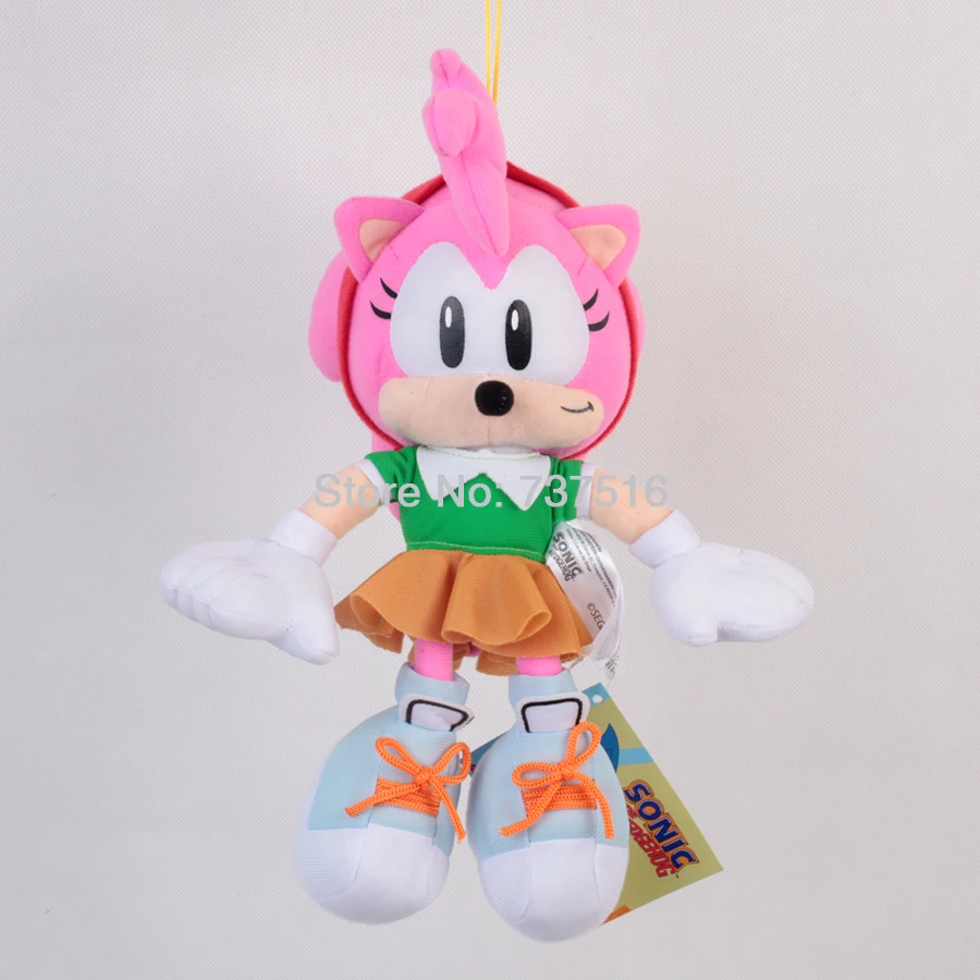 Новая серия форма большая черная тень Amy Rose Серебряный Ежик Мягкая Кукла Плюшевая Justice Flight Silva Мягкая Игрушка Животные 11-20 дюймов
