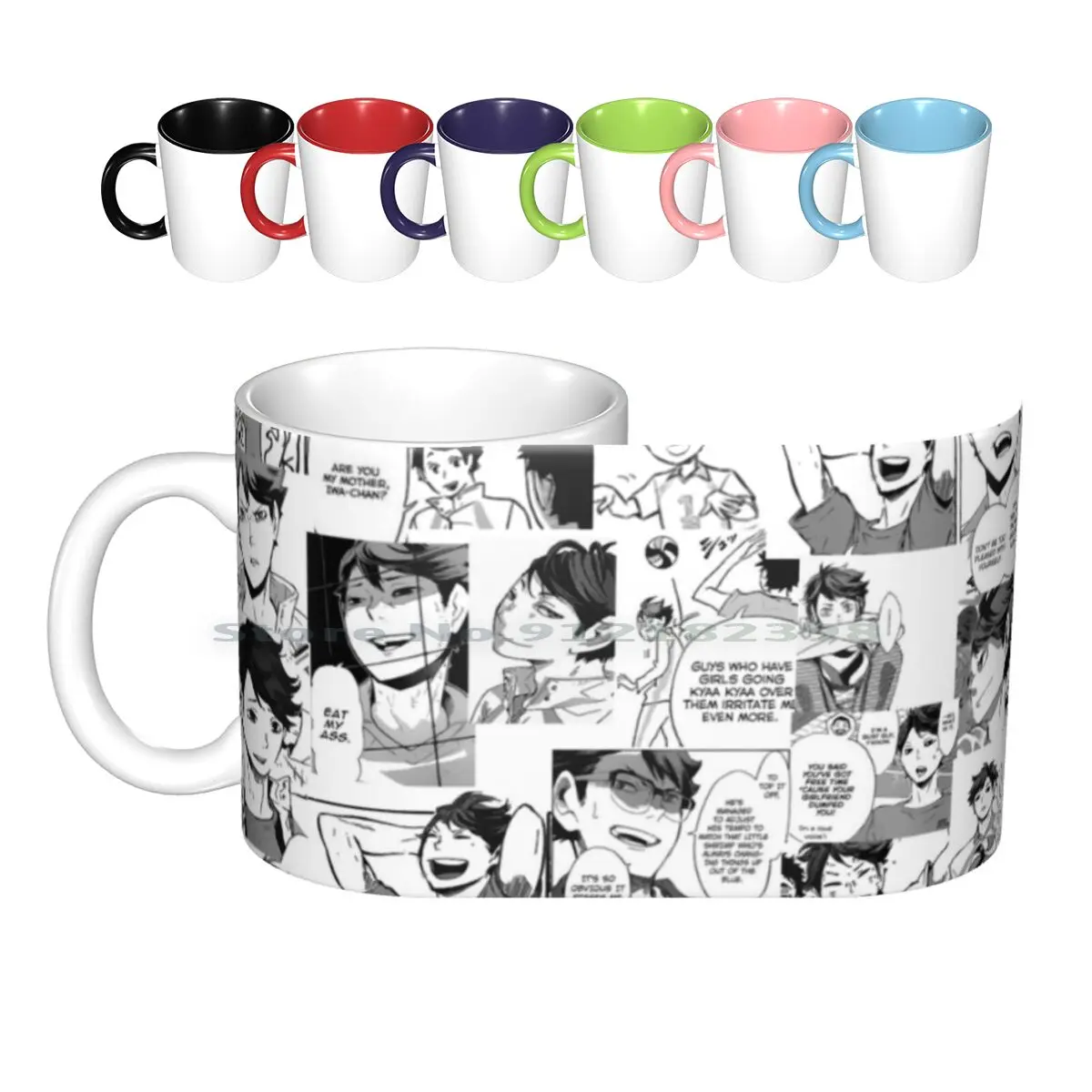 

Oikawa Tooru Collage-Haikyuu!! Ceramic Mugs Coffee Cups Milk Tea Mug Oikawa Tooru Haikyuu Haikyu Oikawa Tooru Anime Manga Anime