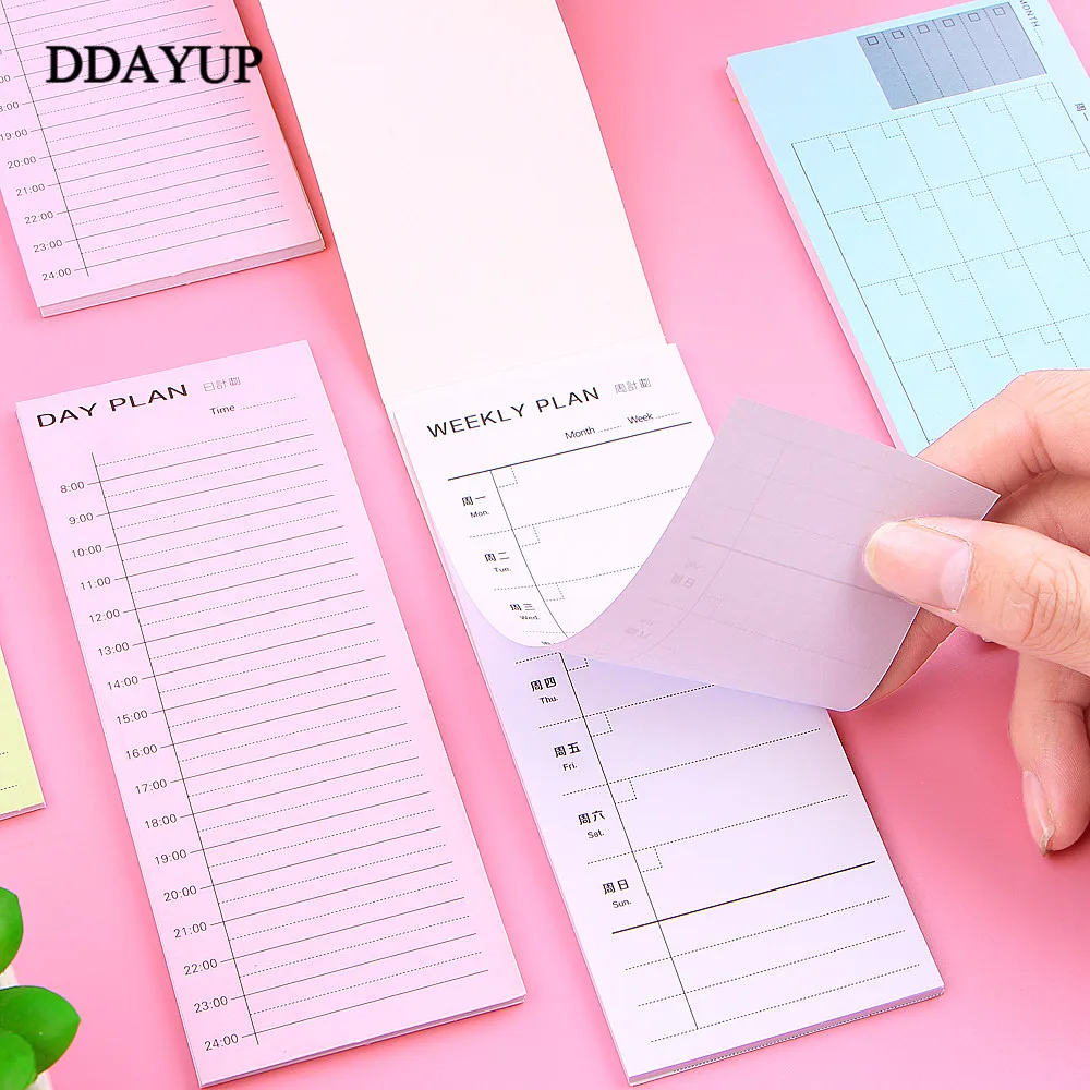 1 шт. блокнот для заметок ежедневный еженедельник список проверок портативная