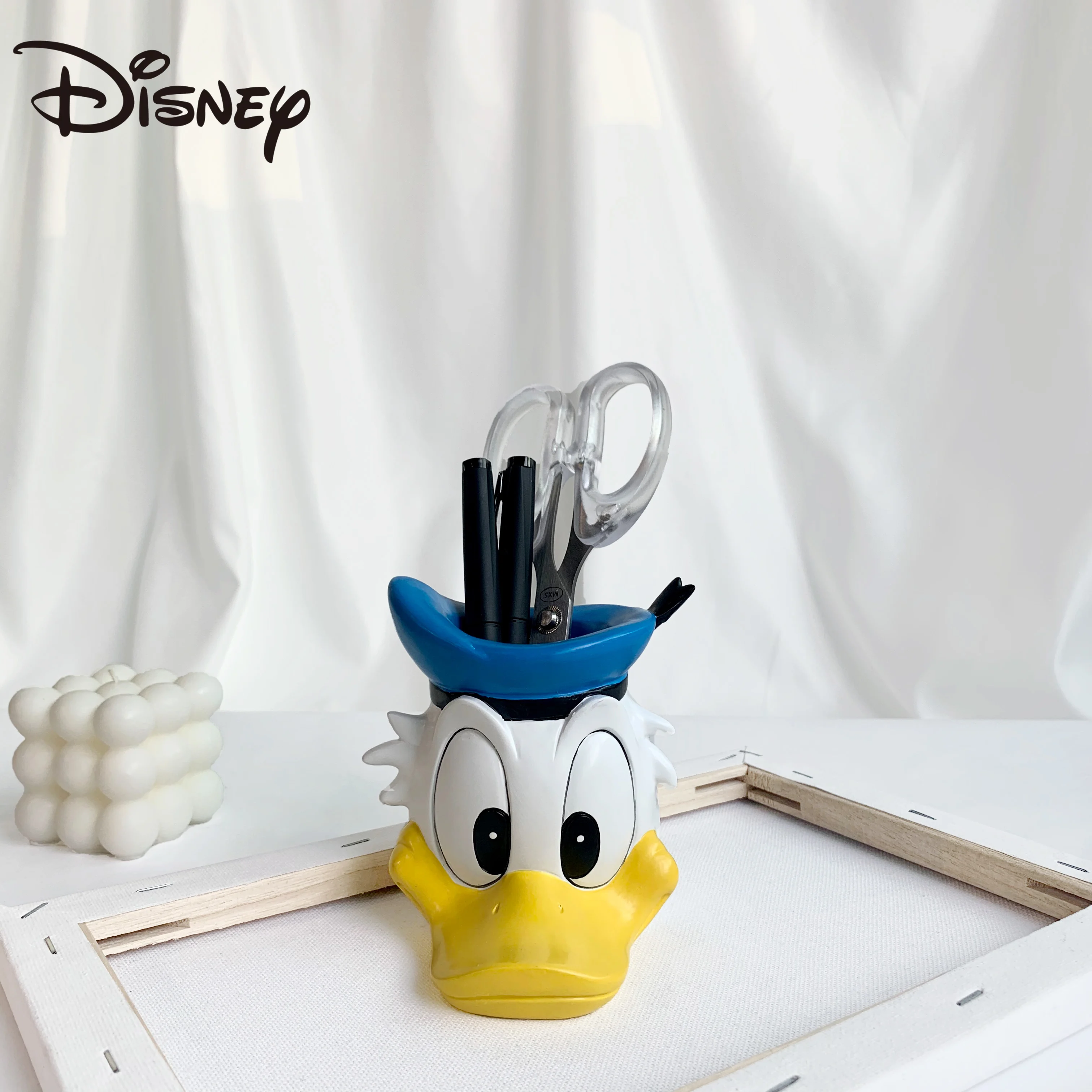 

Баночка для хранения Disney Дональд Дак, офисное украшение, полимерная ручка баночка, палочки для еды для дома и кухни, Подарочная коробка, для ...