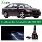 Xlights для Hyundai Sonata 2002 2003 2004 2005 2006 2007 2008 светодиодные фары ближнего света лампы фары Canbus без ошибок авто светодиодные аксессуары для света 12 В 24 В 6000 К