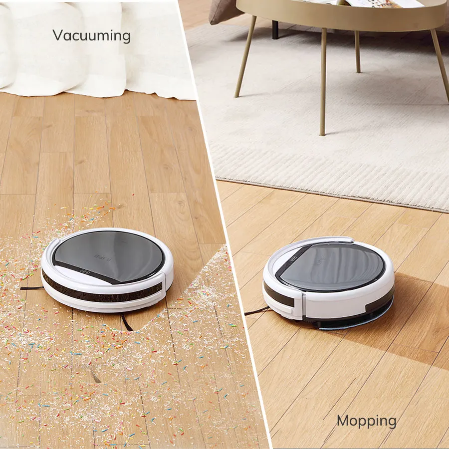 

ILIFE V60 Pro Robot Vacuum Cleaner Sweep Wet Mopping Cleaning Hard Floor automatic Powerful Suction Ultra Thin disinfection