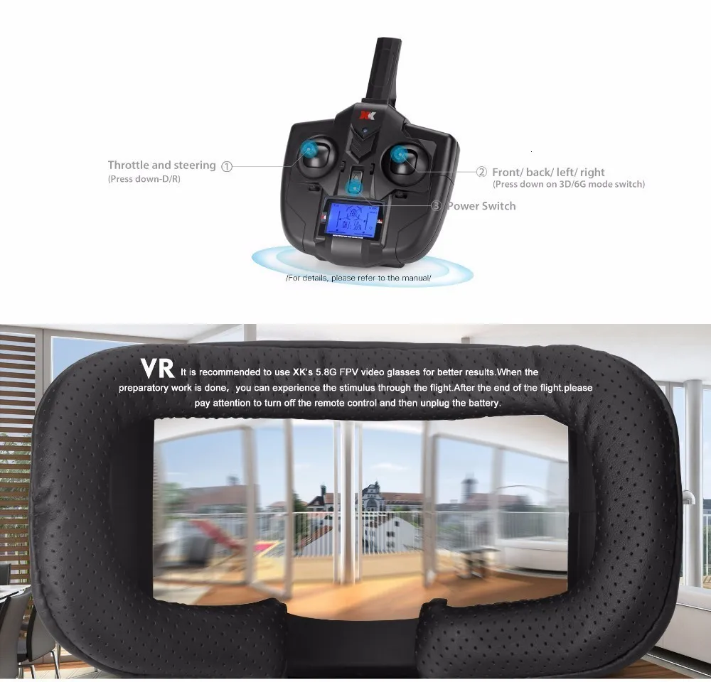 Гоночный Дрон WLtoys XK X130-T 5,8G FPV 3D/6G с hd-камерой 2,4G 4CH карбоновая рама RTF мини Радиоуправляемый квадрокоптер