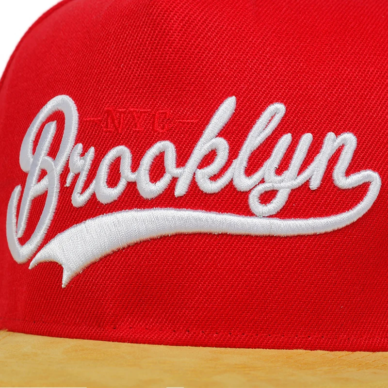 Высококачественная плоская Кепка с вышивкой надписью Brooklyn модные уличные