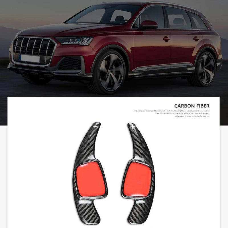 

Car Dry Carbon Fiber Steering Wheel Shift Paddle Cover Extension Gear for A1 A3 A4L A5 A6L A7 A8 S3 S4 S5 Q2 Q5L
