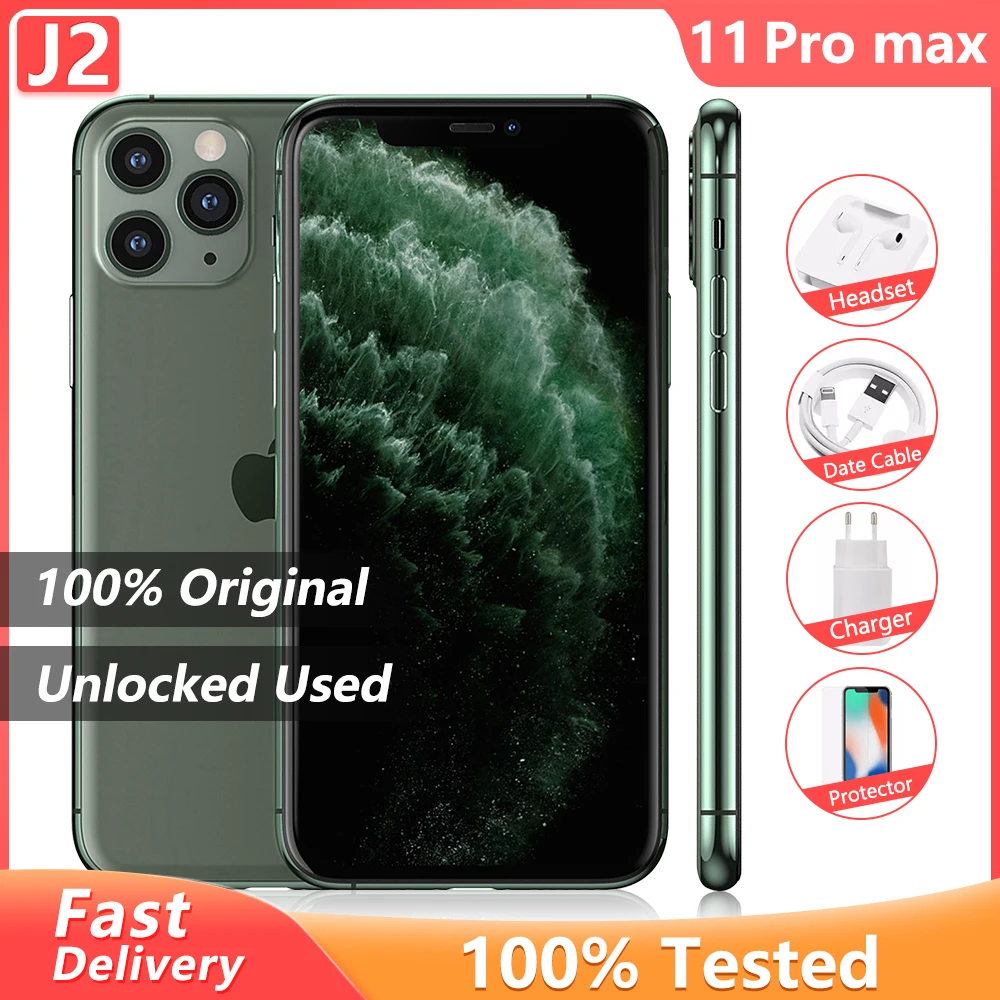 Смартфон Apple iPhone 11 Pro Max 100% дюйма 4 + 64/6 5/256/512 ГБ|Смартфоны| |