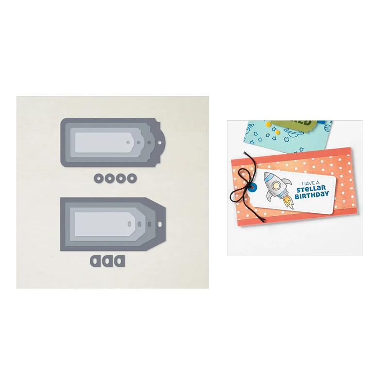 

Die Cut 2021 New Arrivals Metal Cutting Dies Scrapbooking For Paper Making Label Border Embossing Frame Card No Stamps