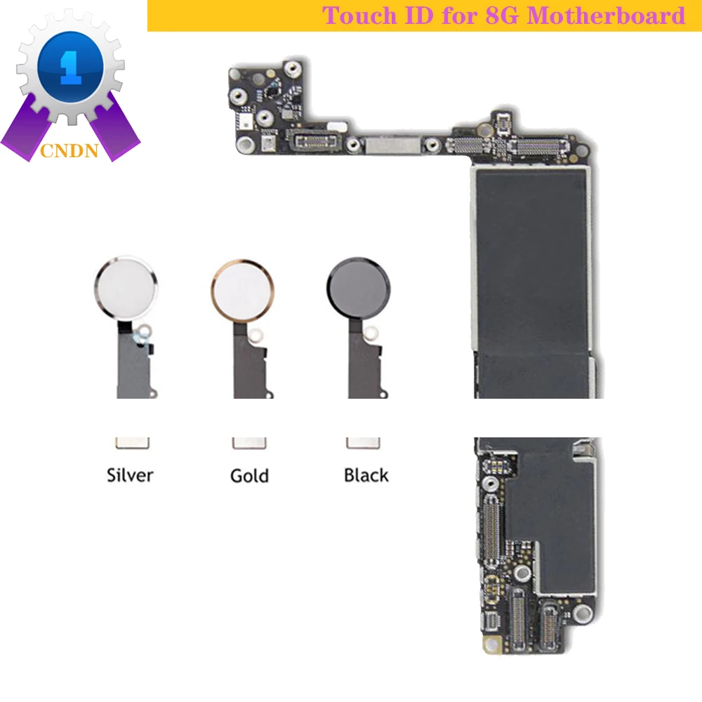 Бесплатный icloud разблокировать с touch id foriphone 8G материнская плата 64 ГБ 256 Mian board так и