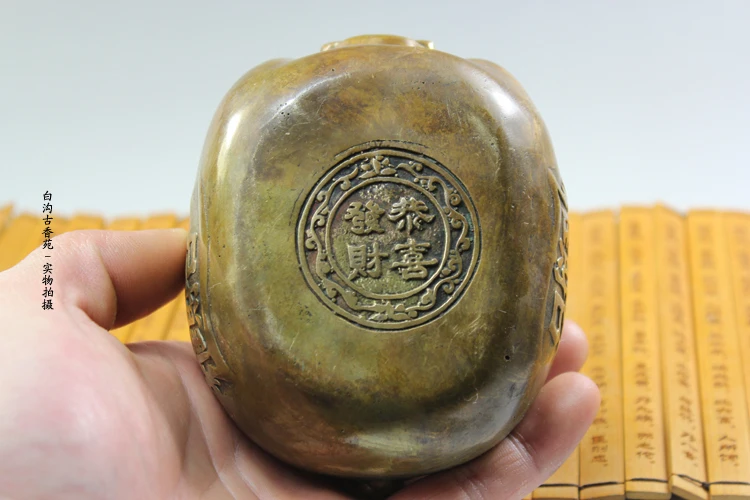 12 см китайского зодиака Фортуна Медь свинья коллекция высококлассные домашний