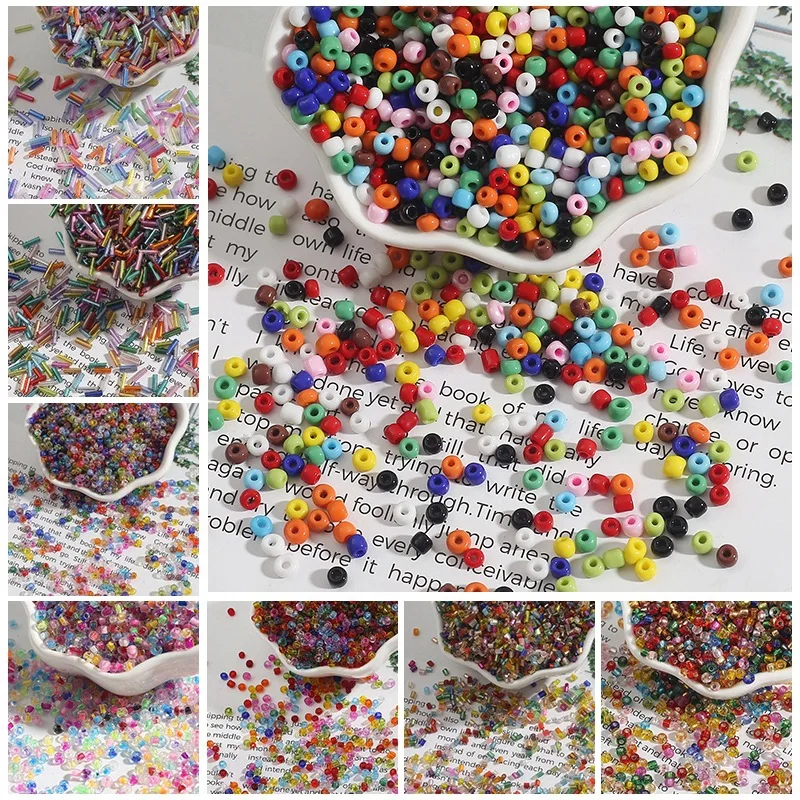 

100Pcs 2mm Transprament Round Glass Beads DIY Seed Beads for Needlework Jewelry Making Necklace Bracelet Wholesale