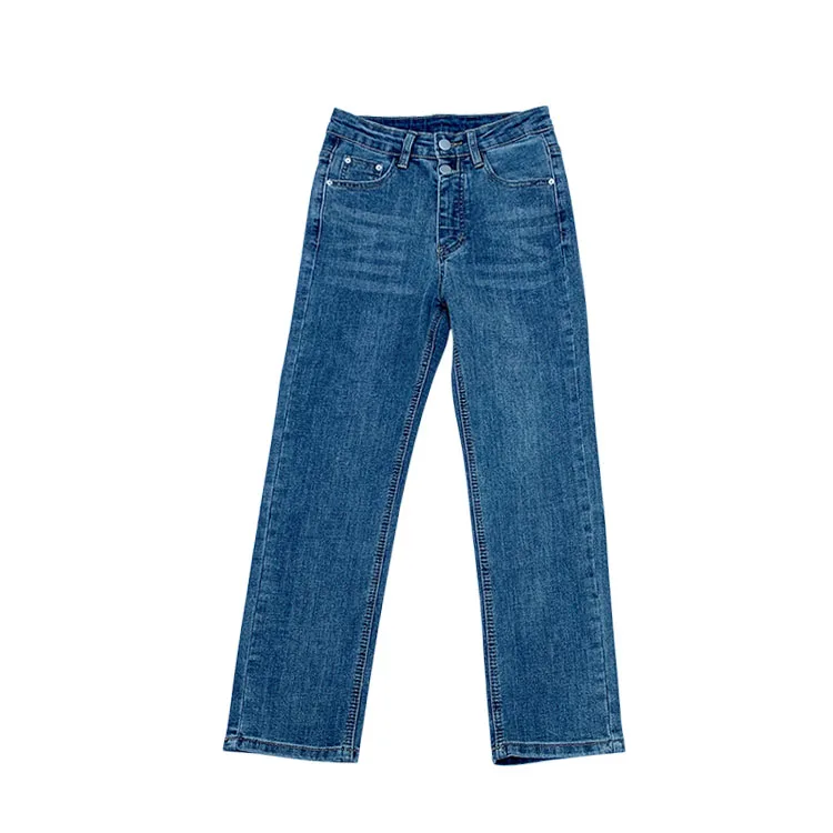 

Mom Jeans Mujer Straight Denim Streetwear Pants Casual Jean Trousers Pencil Jeans Women High Waist Korean Style