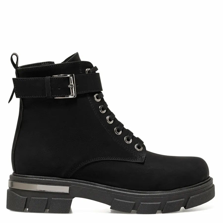 

Spring 2021 Women Black Military Style Synthetic Leather Genuine Military Style