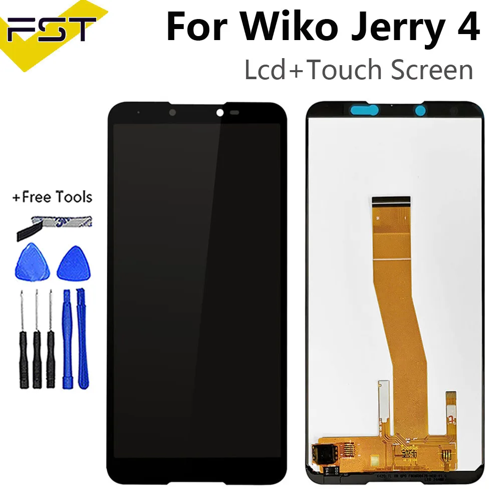 ЖК-дисплей 5,99 дюйма для Wiko jerry 4 и сенсорный экран в сборе, полный ЖК-экран для Wiko Jerry4 W-K420, детали ЖК-датчика