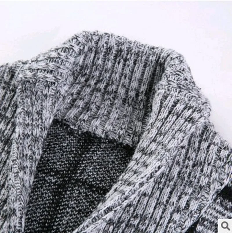 ZOGAA зимний мужской свитер пальто полосатый однобортный пиджак Рождественский