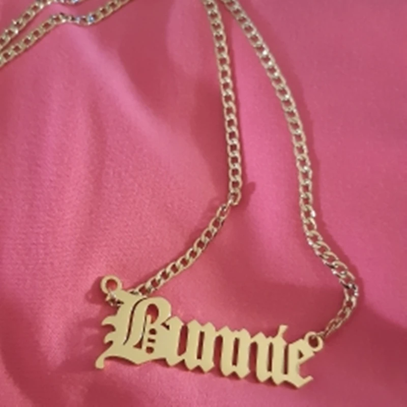 Цепочка кубинская 3 мм для мужчин и женщин ожерелье с именем на английском языке