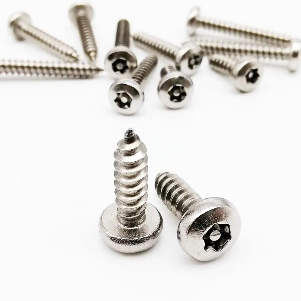 10 шт. M2.9 M3.5 M3.9 M4.2 M4.8 304 Шестигранная круглая головка Torx из нержавеющей стали с