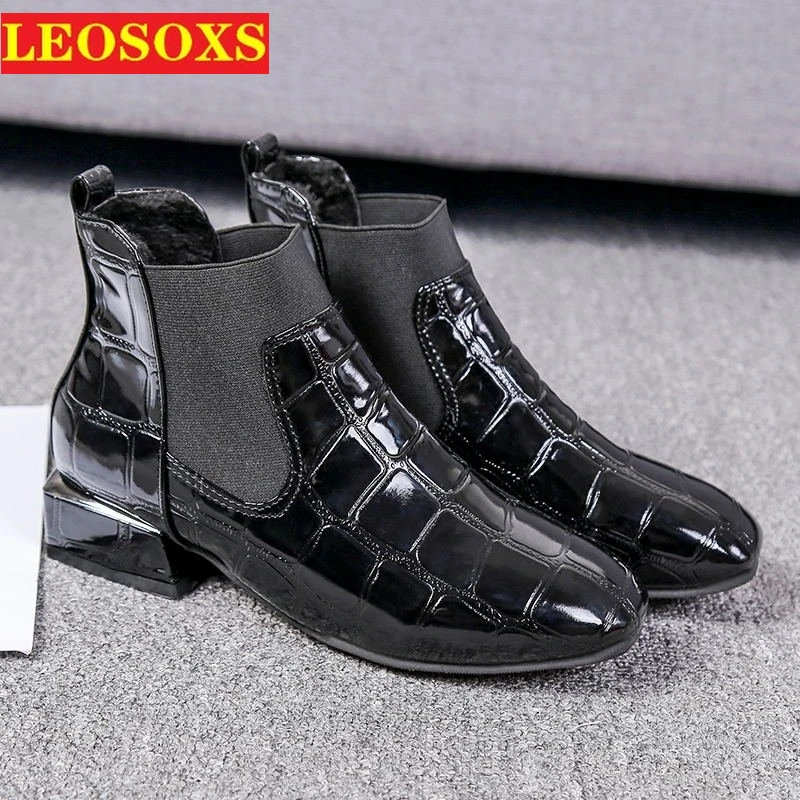 

New Spring Autumn Women's Boots Fashion Women's Single Shoes Outdoor Casual All-match Women's Shoes Office Shoes High-top Shoes