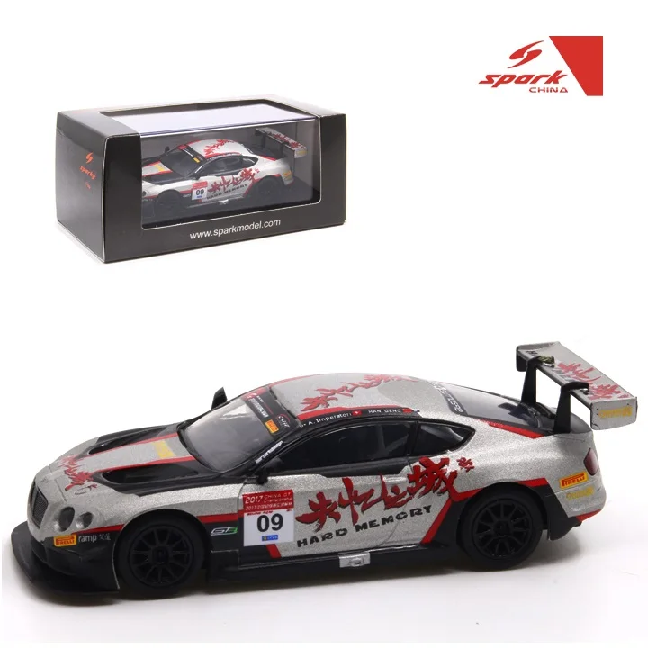 Модель автомобиля Континентальная GT3 № 09 звезда 1:64 чемпионат Китая 2017 | Игрушки и