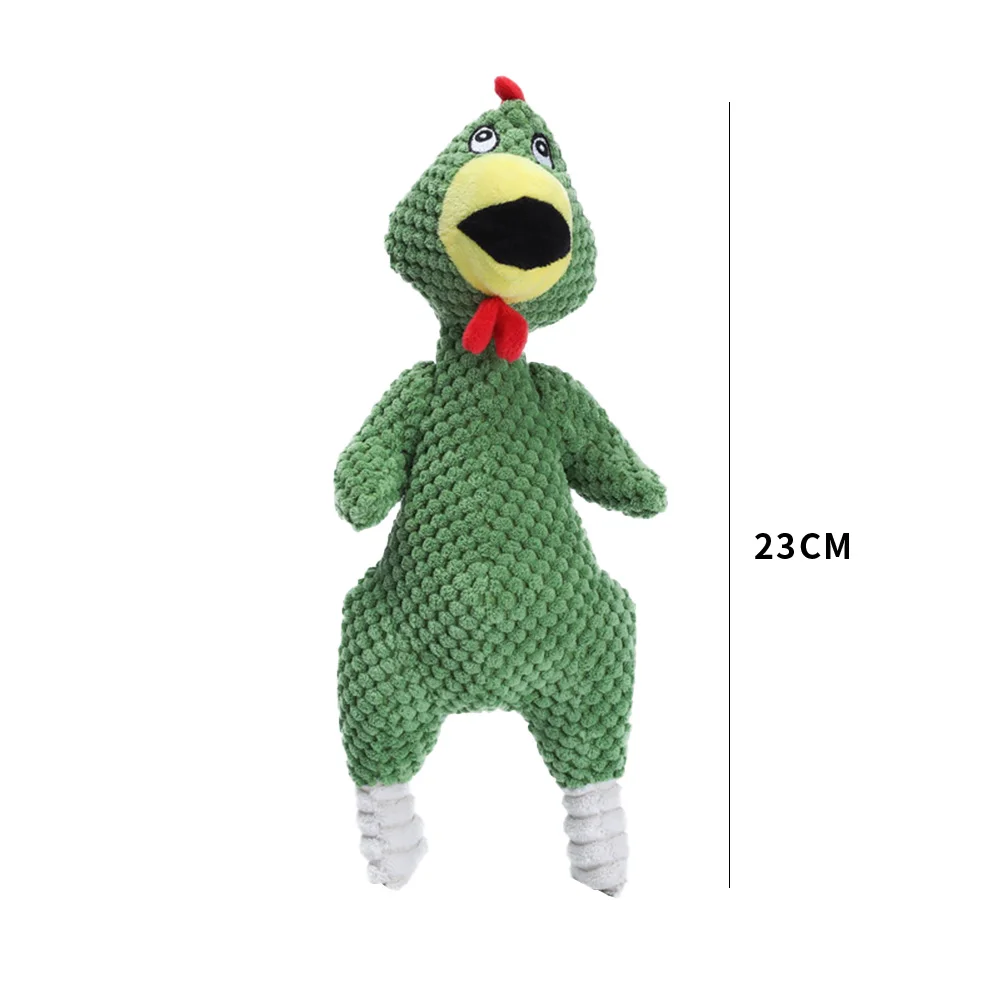 

Squeak Toy Cute Chicken Shaped Plush Pet Supplies Chew Bite Toys for Cat Dog Funny Interactive Playing Molar Teeth Grinding Doll