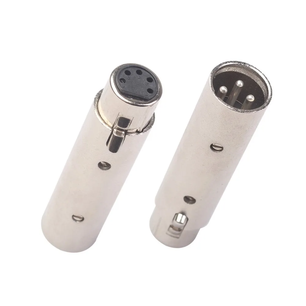3-контактный XLR на 5-контактный DMX металлический корпус преобразователь Аудио