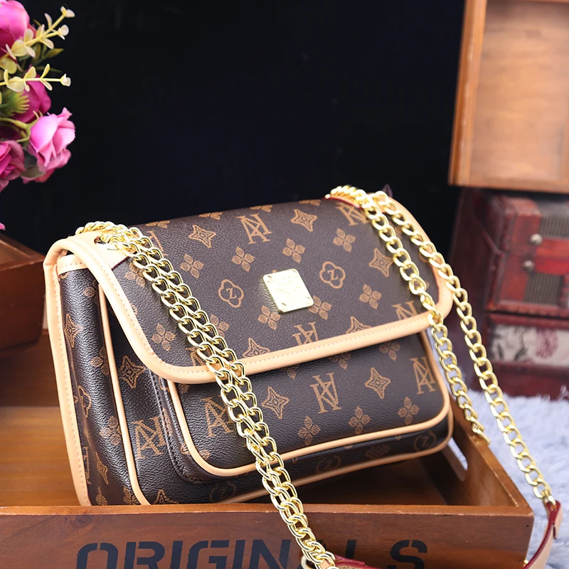 

Genuine Leather Handbags 2021 New Fashion Chain Shoulder Bag All-match Messenger Small Bags Luxury Brand Designer Purses Gg Cc
