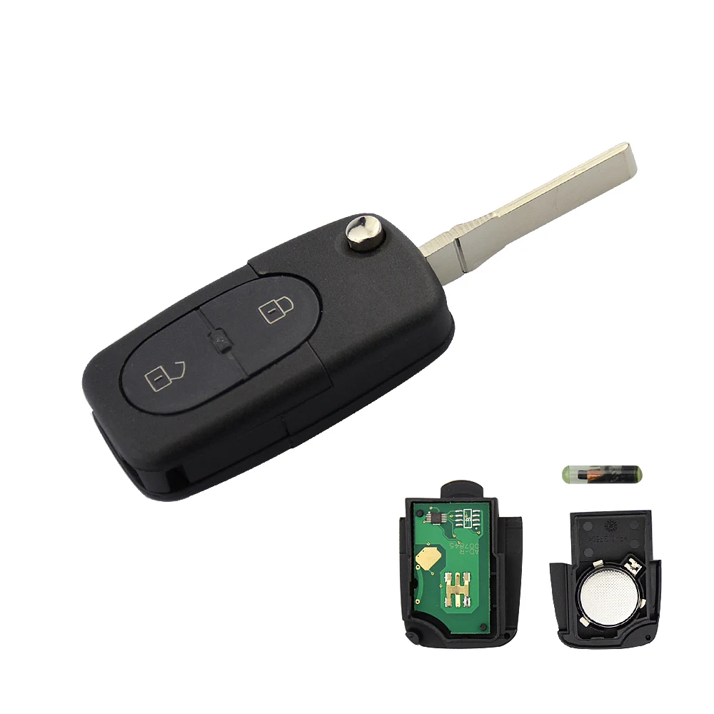 OkeyTech для Audi A3 A4 A6 A8 B6 дистанционный Автомобильный ключ 2 кнопки No31 HU66