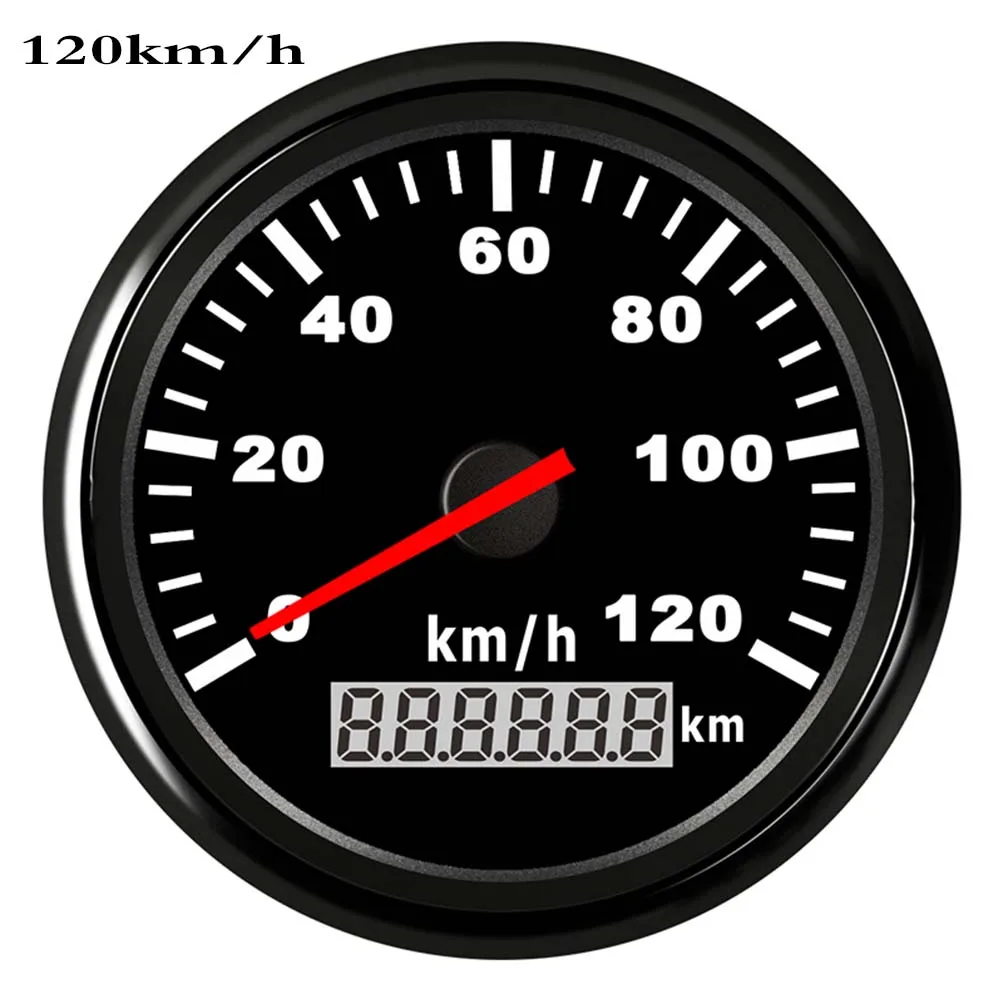 120KMH 85 мм 200 км/ч Автомобильный мотор, водонепроницаемый цифровой скоростной измеритель скорости для лодочного автомобиля - Цвет: 120KMH