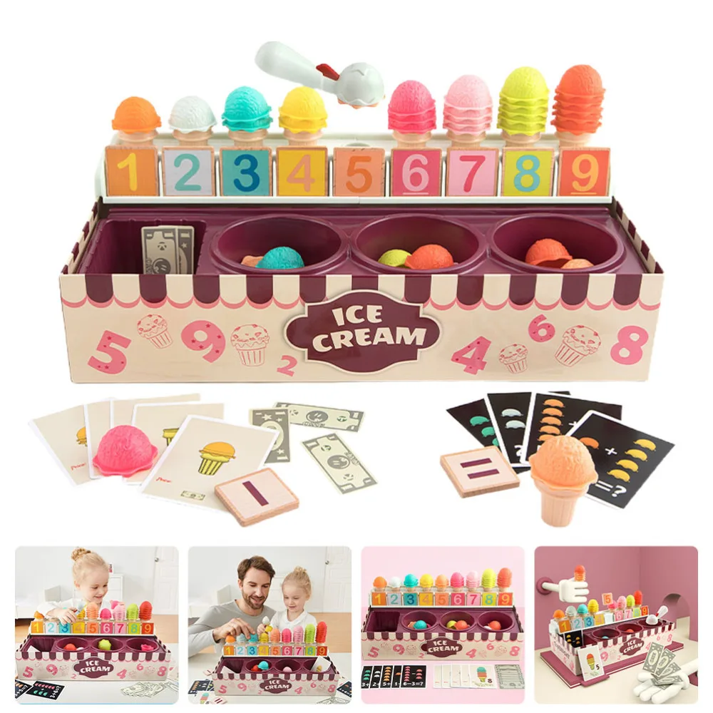

1 set of Kids Kitchen Toys Children's Play House Toys DIY Ice Cream Toys