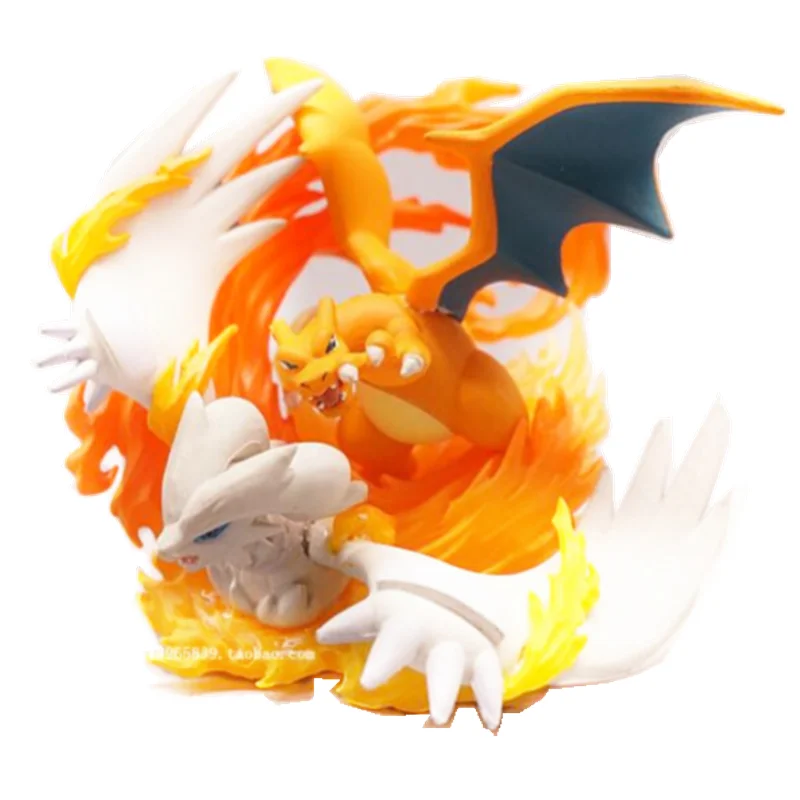 

Pokemon Anime Cartoon Monsters Ash Ketchum & Charizard Mini PVC Statue Anime Figure Collectible Model Toy