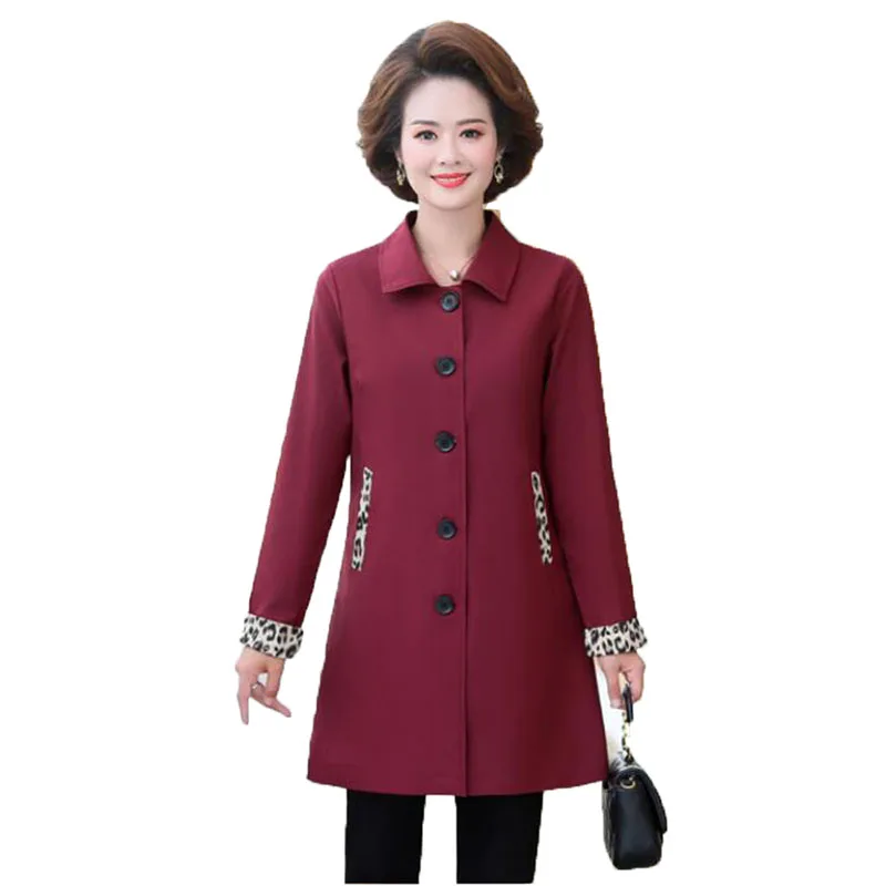 5XL размера плюс женская Тренч Новинка Сезон весна осень Однобортное пальто для