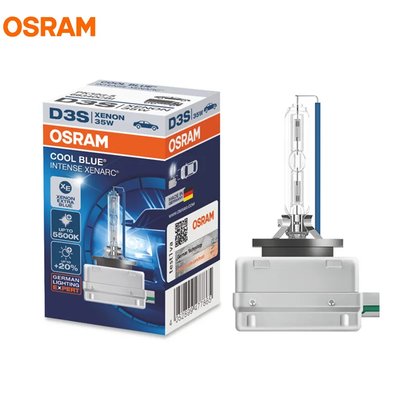 OSRAM D3S 35W 66340CBI 5000K холодный синий интенсивный HID OEM Лампа на 20% больше ксеноновая