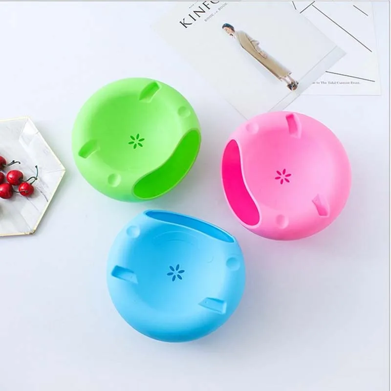 

Stylish Snacks Storage Box Waste Bin with Phone Slot Double Layer Container Plate Dish Organizer for Snacks Fruit Sunflower Seed