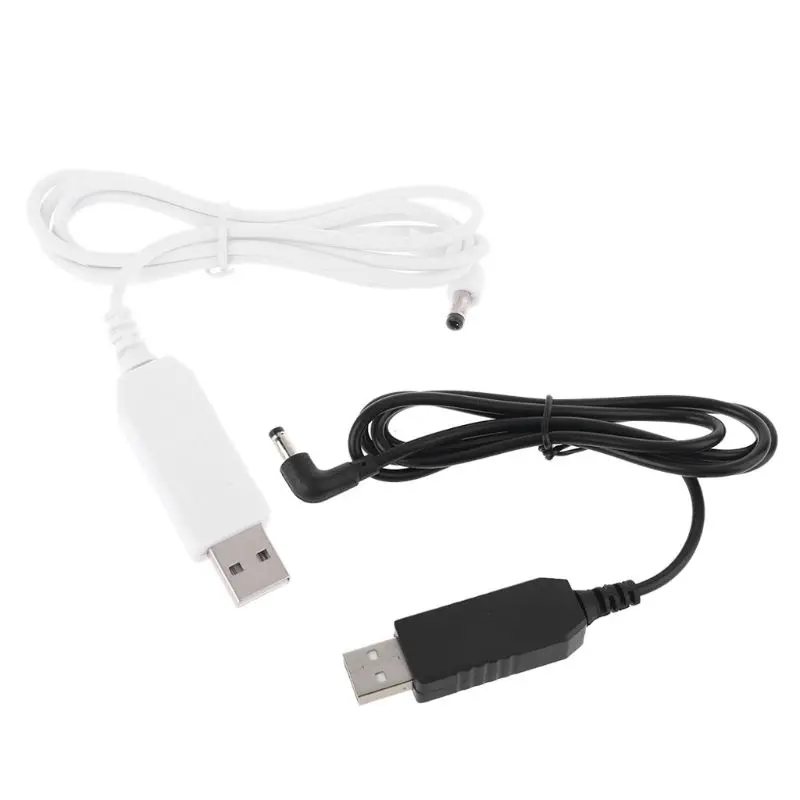 Кабель питания USB универсальный 90 градусов 5 В-12 В 4 0x3 7 мм 1 м QW | Электроника