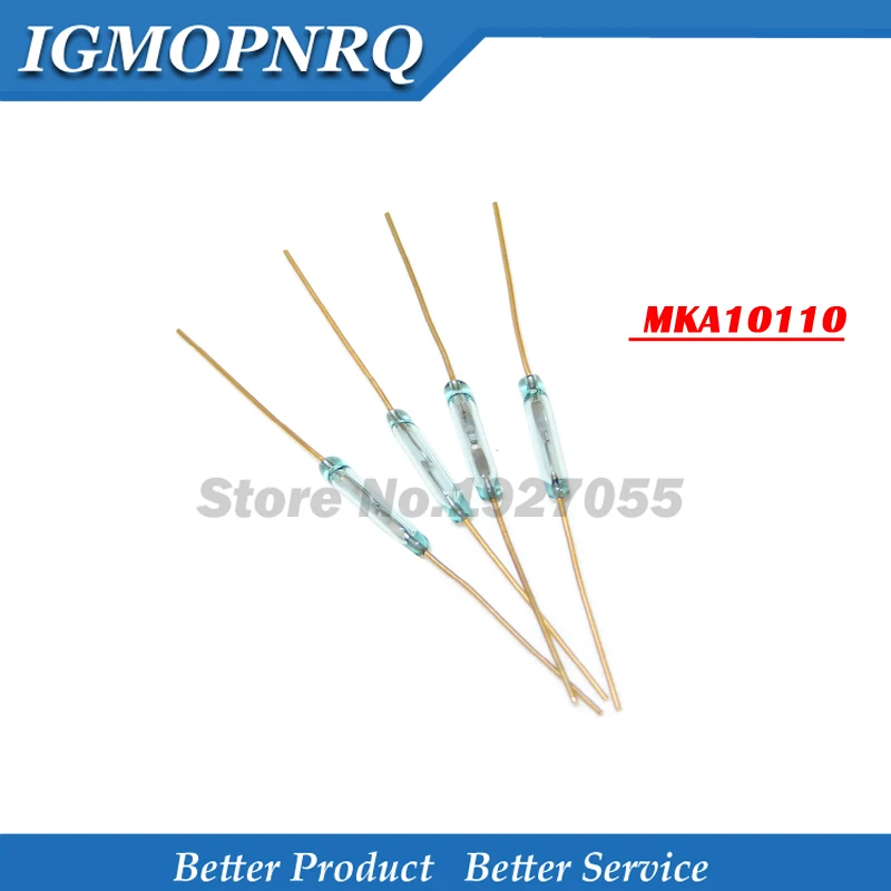 5 шт. GPS-14A MKA14103 GPS-14B MKA10110 2*14 мм геркон пластиковый антивибрационный магнитный переключатель НЗ нормально закрытый - Цвет: MKA10110