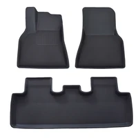 For Tesla Model 3 2019-2020 XPE Car Floor Mat Customized Foot Pad Interior Alfombra Washable Protector Non-Slip Auto Liner Cover